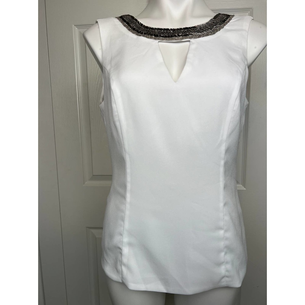 XOXO Beaded Keyhole Neckline Top Size M